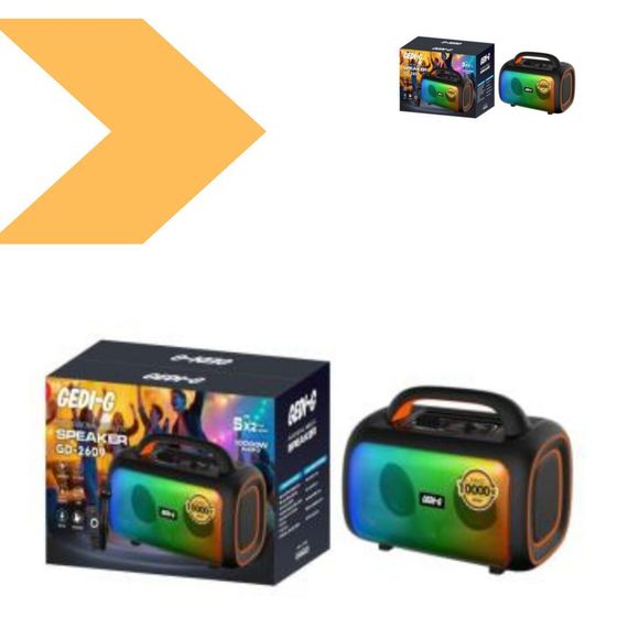 Переносна акустична колонка з високоякісним звуком XPRO GD-2609 (47261-2609_2466) | Зображення 1