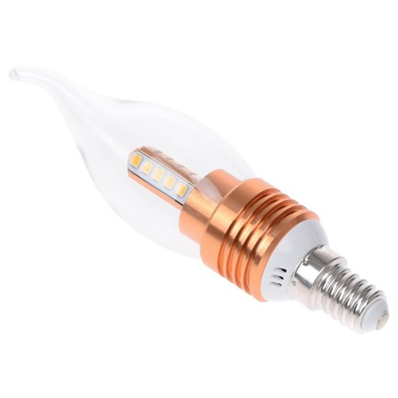 Лампа светодиодная E14 LED 5W 20 pcs WW CL37-A SMD2835 (copper) 220V | Зображення 3