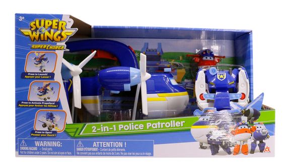 Ігровий набір Super Wings 2-in-1 Police Patroller 2в1 Поліцейський транспорт (EU740834) | Зображення 3