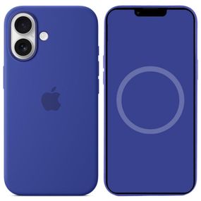 Чохол Silicone case (AAA) with Magsafe and Animation для Apple iPhone 16 (6.1") Ultramarine