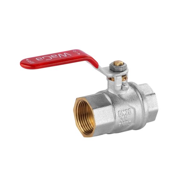 Кран кульовий WaGa 3/4" ВВ PN40 ручка, нікельований | Зображення 2