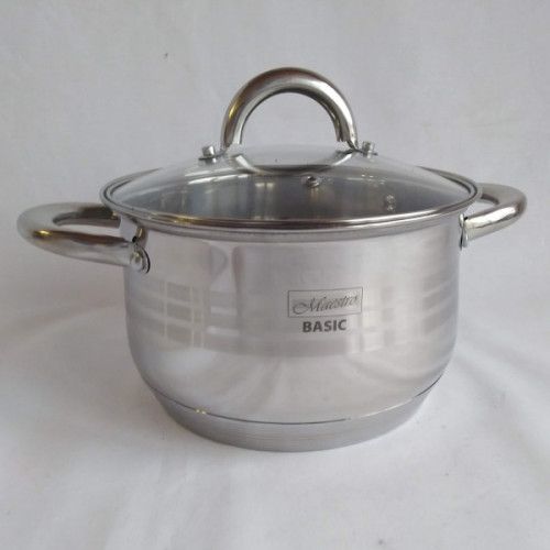 Кастрюля Maestro MR-3513-20, 3.9 л, 20 см, из нержавеющей стали с крышкой, для всех типов плит | Зображення 5