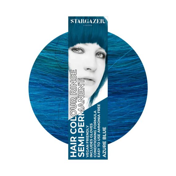 Краска для волос Лазурно-синяя Stargazer Semi-permanent hair colour Azure Blue 70 мл