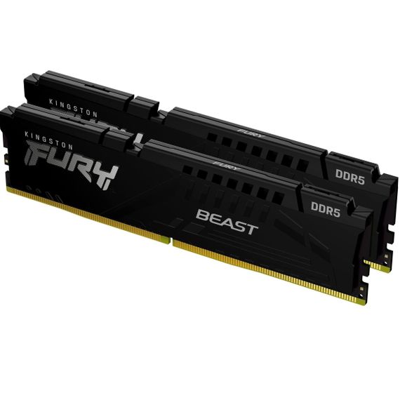 Память ПК Kingston DDR5 32GB KIT (16GBx2) 5600 FURY Beast EXPO KF556C36BBEK2-32 | Зображення 1