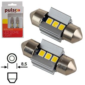 Лампа PULSO/софітні/LED SV8.5/T11x28mm/3 SMD-2835/9-18v/210Lm