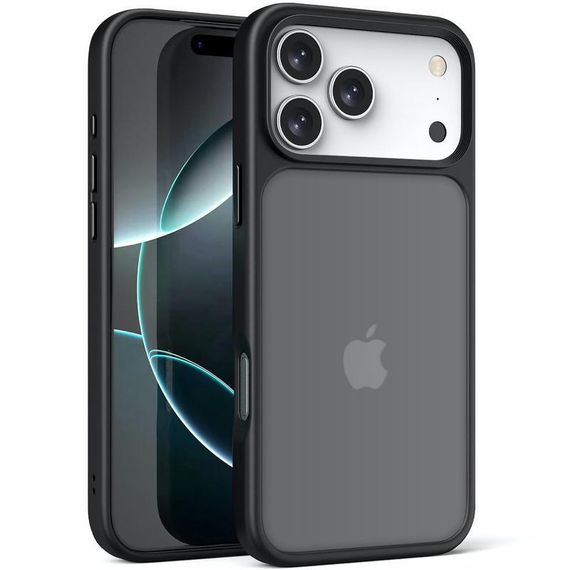 TPU+PC чохол Metal Buttons для Apple iPhone 17 Pro Max (6.9") Чорний / Black