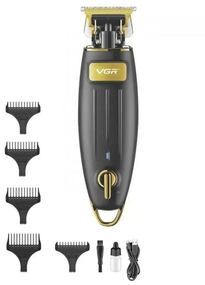 Машинка для стрижки волосся акумуляторна VGR V-192 6 насадок