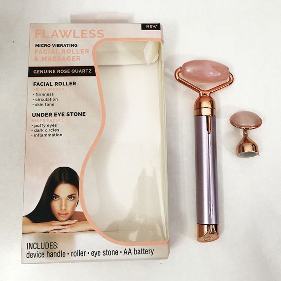 Масажер ролик електричний для особи Facial Roller Massager. Колір бежевий | Зображення 3