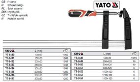 Струбцина L=300 мм h=50 мм YATO-6444