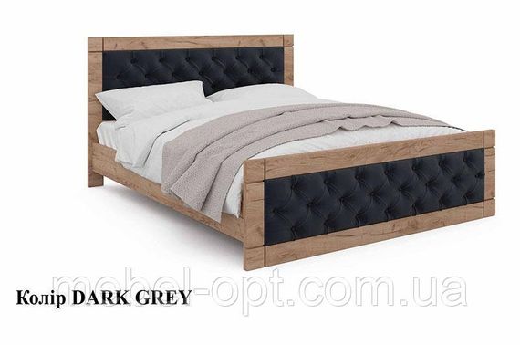 Ліжко Natali 140x200 см Дуб Тахо/велюр Dark Grey (темно сірий) вибір кольору оббивки | Зображення 8