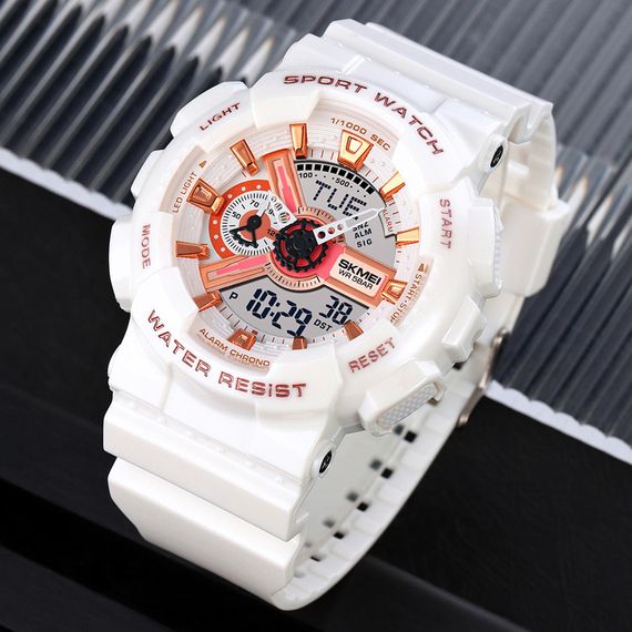 Жіночий годинник Skmei 1834WT White-Gold | Зображення 3