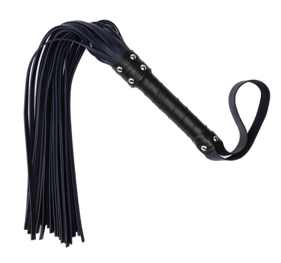 Флогер з натуральної шкіри Flirty Hard Leather - Dark Blue, BG-00003 Sex Aura | Зображення 1