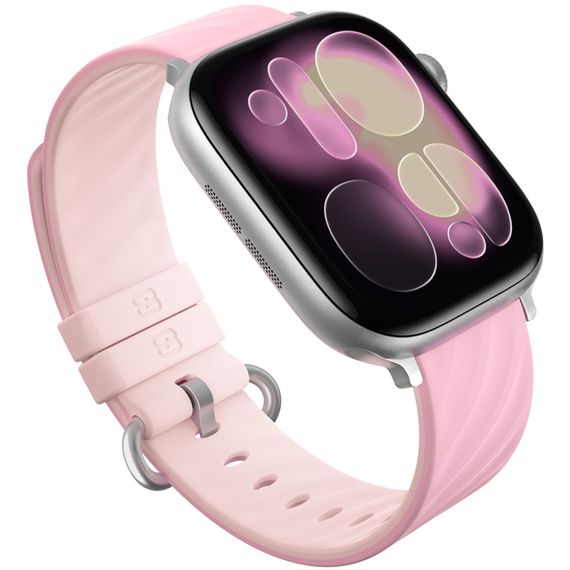 Ремінець BlueO Lollipop Silicone для Apple Watch 38/40/41/42mm(ser.10) Pink White
