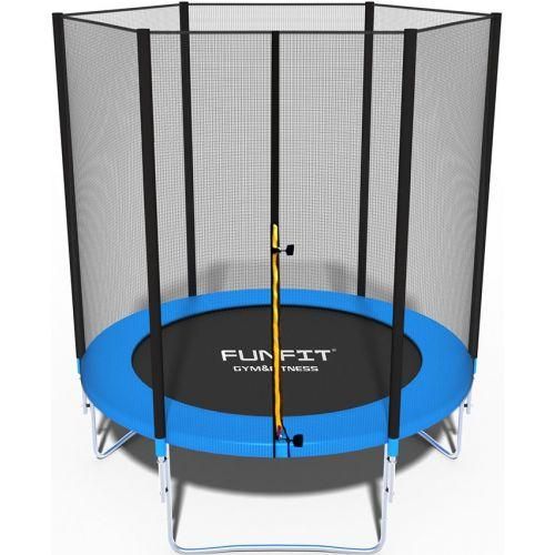 Батут Funfit 6ft (183см) синий с внешней сеткой | Зображення 1