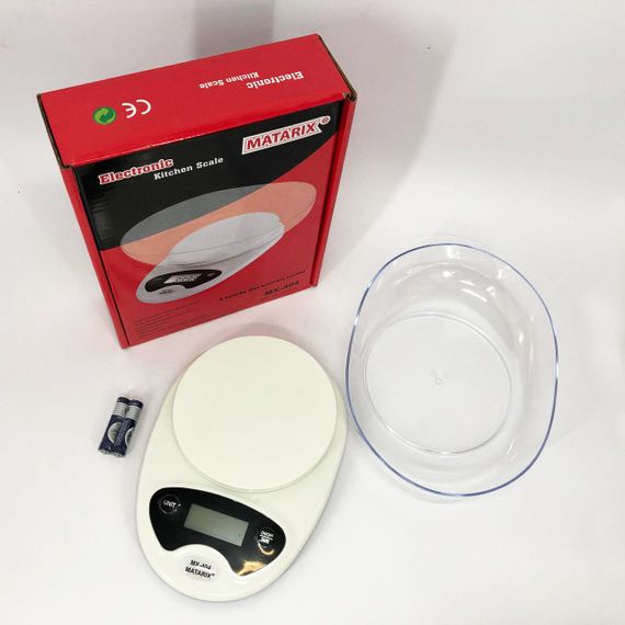 Ваги кухонні Matarix MX-404 Електронні З Чашею Кухонні до 7 кг Кухонні ваги для зважування продуктів | Зображення 5