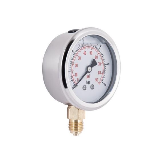 Манометр із гліцерином Thermo Alliance Forte 6 барів, 1/4"Н, нижнє під'єднання TAF170G6B | Зображення 3