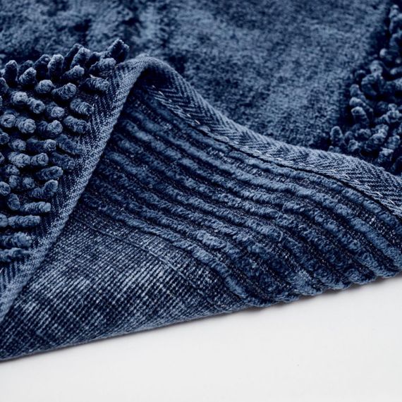 Набор ковриков для ванной Arya Tiffany AR-A107214-Dark-blue 2 предмета синий | Зображення 2
