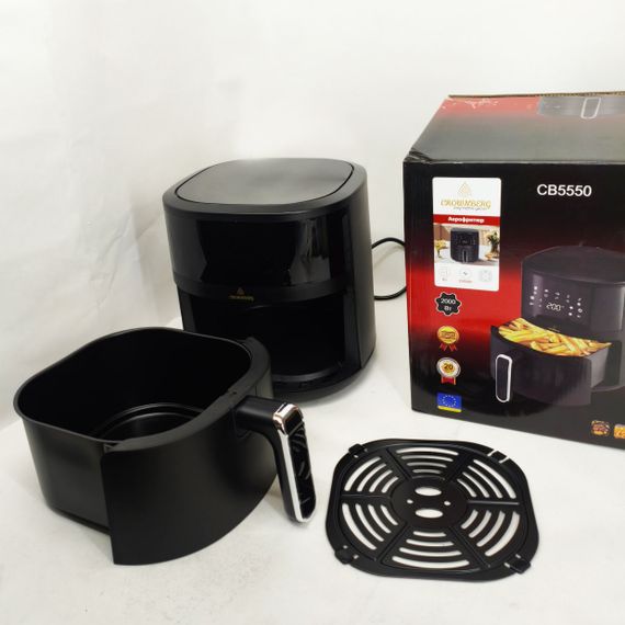 Фритюрница для жарки картошки Crownberg CB-5550 2000Вт 5л, Домашняя фритюрница настольная ES-85 | Зображення 1