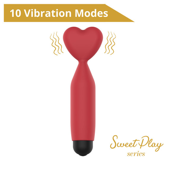Міні-вібратор - Erospace Sweet Play Mini Heart Vibrator A14 | Зображення 4