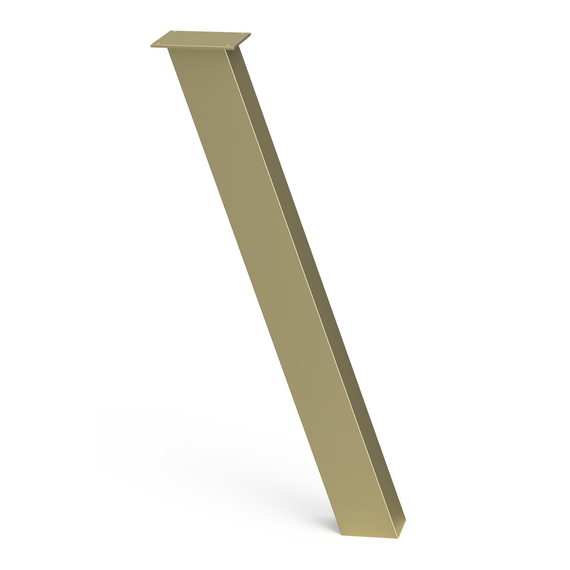 Ножка для стола из металла 352×120mm, H=730mm Золото | Зображення 1