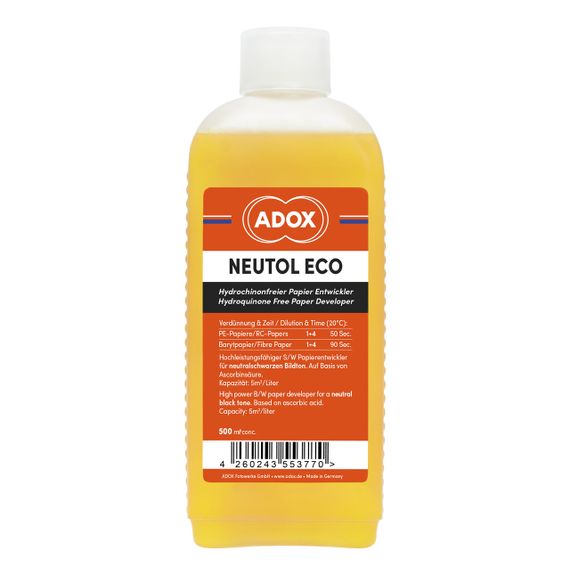 Проявник ADOX Neutol Eco 500 ml Concentrate для чорно - білої фотопаперу.