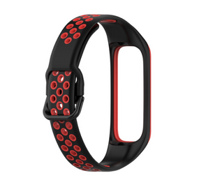 Силиконовый ремешок Primo Perfor Sport для фитнес-браслета Samsung Galaxy Fit 2 (SM-R220) - Black&Red