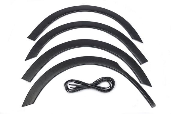 Накладки на арки (4 шт, чорні) 1 бічні двері, Метал для Citroen Berlingo 2008-2018 рр. | Зображення 5