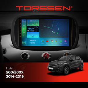 Штатна магнітола Torssen Fiat 500/500X 14-19 NF9 Carplay