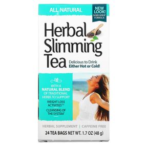 Заменитель питания 21st Century Herbal Slimming Tea Caffeine Free 24 Tea Bags All Natural