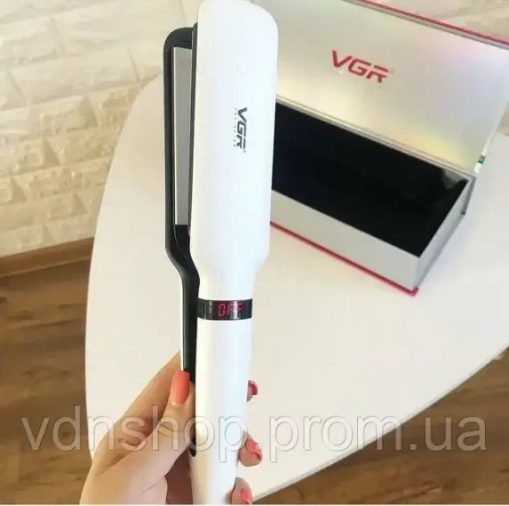 Професійна праска VGR випрямляч з турмаліновим покриттям, терморегулятором та дисплеєм, потужність 55 Вт V-511 | Зображення 1