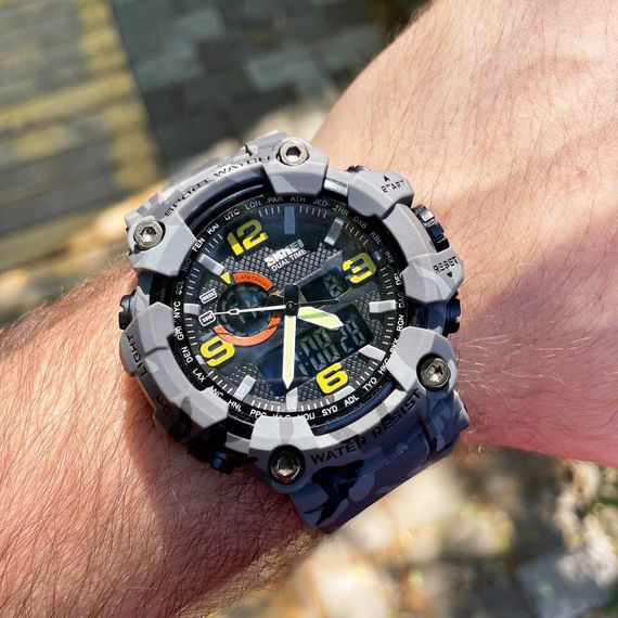 Чоловічий годинник Skmei 1520CMGY Gray Camo. | Зображення 2