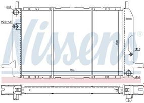 Радіатор Fd Granada(85-)2.0(+)[Oe 6148834] Nissens Nis 62213