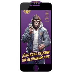 Защитное стекло 5D Anti-static Purple (тех.пак) для Apple iPhone 7 plus / 8 plus (5.5") Черный