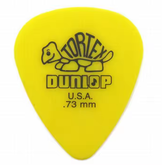Медіатор медіатори Dunlop 0.73 мм для електрогітари жовті