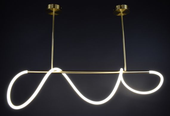 Люстра світлодіодна стельова LED світильник для квартири на стелю лед 27736 Латунь 54-84х35х120 см. | Зображення 1