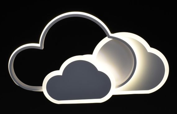 Люстра світлодіодна стельова LED світильник для квартири на стелю лед 27321 Білий 6х32х55 см. | Зображення 2