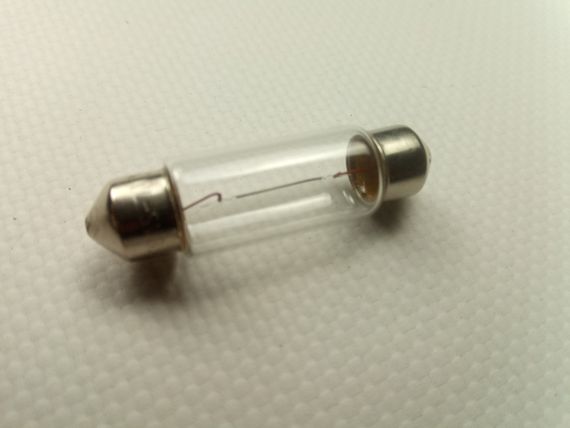 Лампа з цоколем СтартВОЛЬТ 12V C10W 38 мм у плафон осв. салону (VL-SV8.5-12) (10 шт. в уп.) ціна за 1 | Зображення 1