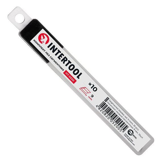 Комплект лез сегментніх 9 мм, 10 од. INTERTOOL HT-0520