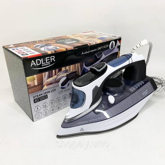 Парова праска для швидкого прасування Adler AD 5053 3000Вт, Праски для прасування речей GF-63 | Зображення 2