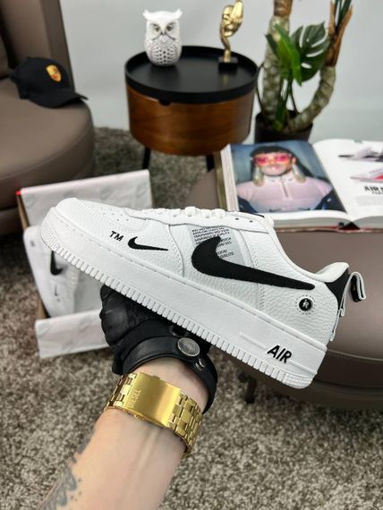 Кросівки Air Force 1 07’ LV8 Utility White Black , В'єтнам 38 24.5 | Зображення 7