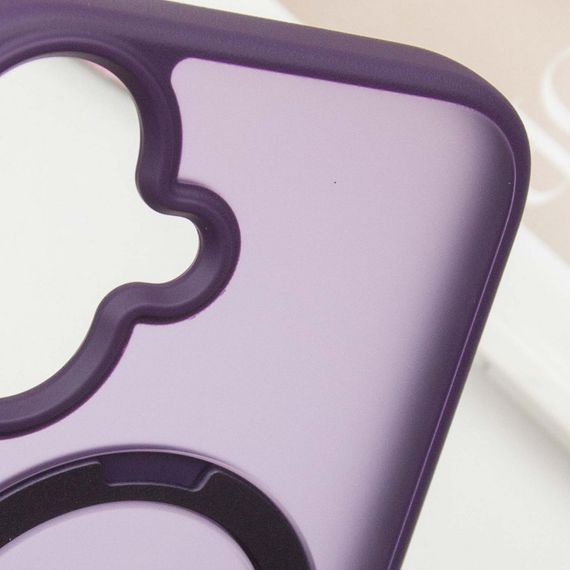 TPU+PC чохол Metal Buttons with MagSafe Colorful HQ Ring для Apple iPhone 16 (6.1") | Зображення 6