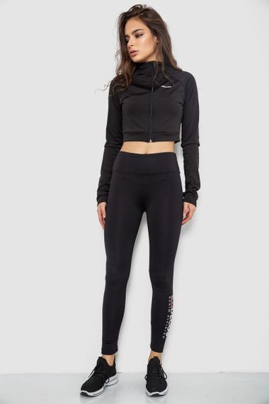 Лосини утеплені, колір чорний, 243R051-3 | Зображення 1