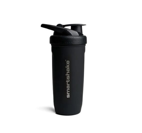 Шейкер спортивний SmartShake металевий Reforce Stainless Steel 30oz/900 мл Black (11150103)
