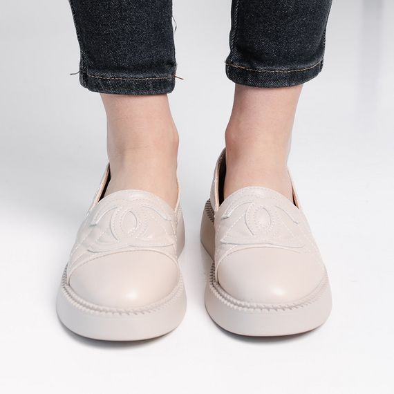 Лоферы женские Fashion Camilla 3895 40 размер 25,5 см Бежевый | Зображення 5