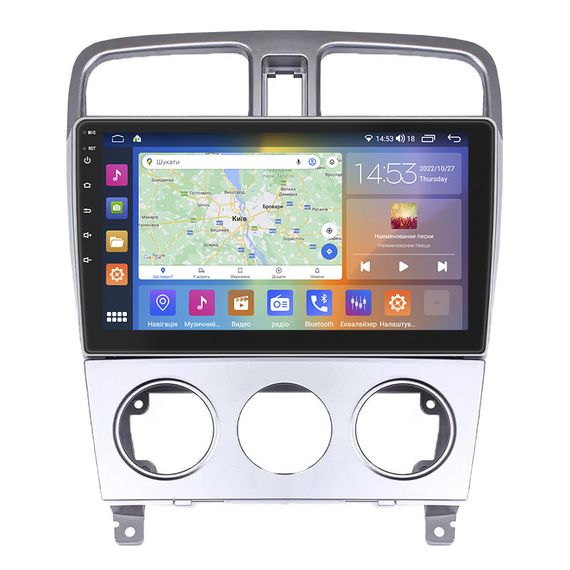 Штатная магнитола 9" Lesko для Subaru Forester II 2002-2005 2/32Gb CarPlay 4G Wi-Fi GPS Prime 8 ядер Субару