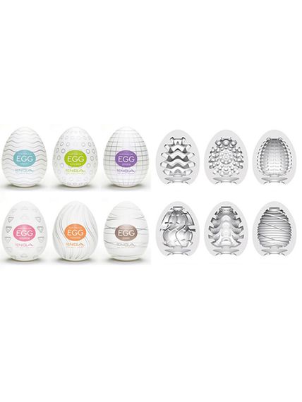 Набір мастурбаторів яєць Tenga (6 шт.) Babydoll Універсальний. Різнобарвний EGG-6 | Зображення 1