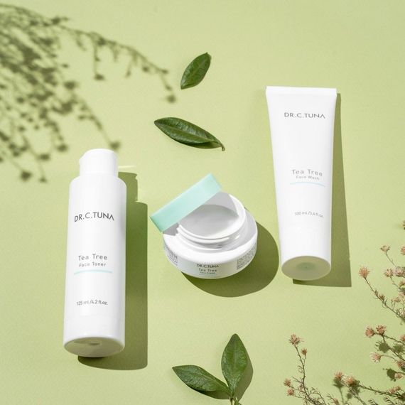 Набір для жирної комбінованої проблемної шкіри Farmasi Tea Tree Dr. C. Tuna крем гель тонік чайне дерево | Зображення 1