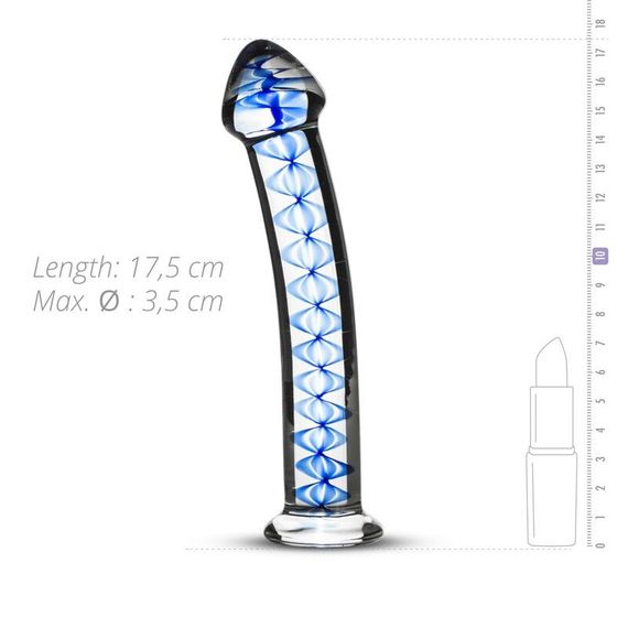 Скляний дилдо Gildo Glass Dildo No. 4, для точки G та простати | Зображення 1