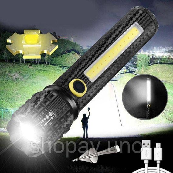 LED ліхтар із зарядкою Police, Дуже яскравий ліхтар Потужний світлодіодний XL-59 | Зображення 8