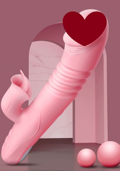 Вібромасажер «Serena» вагінально-кліторальний зі зворотно-поступальними рухами, подвійна стимуляція + sexstyle | Зображення 1